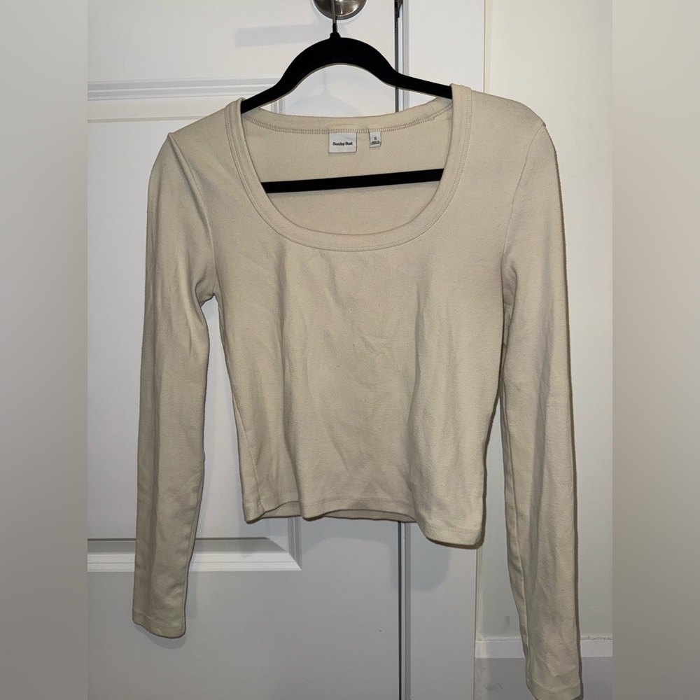 Sunday Best long sleeve crop top S